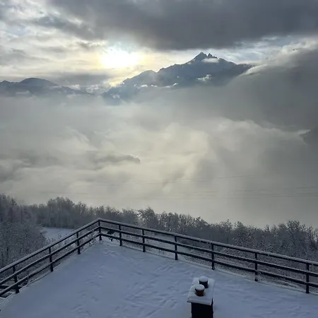Alpine With 180 Aosta Valley Views 펜션 Vetan